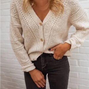 Easy Clothes Xavier Soft Knit V-Neck Cardigan